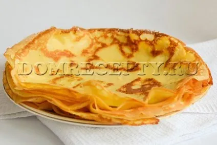 Салат з яєчними млинцями і копченою куркою - рецепт з фото (куркою) Салат з яєчними млинцями і копченою куркою - рецепт з фото