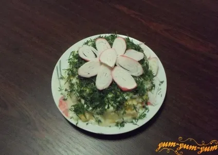 Салат із крабових паличок, рецепт з фото - дуже смачний салат (рецепт) Салат із крабових паличок, рецепт з фото - дуже смачний салат