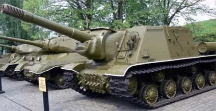 Самохідно-артилерійська установка ісу-152 - опис (гармата) Самохідно-артилерійська установка ісу-152 - опис