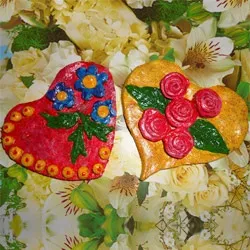 Сердечка з солоного тіста - чудесенка - сайт для дітей та батьків (своїми) Сердечка з солоного тіста - чудесенка - сайт для дітей та батьків