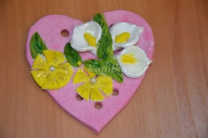 Сердечко підвіска з солоного тіста своїми руками (сердечко) Сердечко підвіска з солоного тіста своїми руками