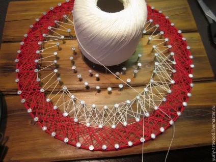 Щит капітана америка в техніці string art - ярмарок майстрів - ручна робота, handmade (string) Щит капітана америка в техніці string art - ярмарок майстрів - ручна робота, handmade