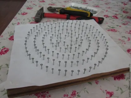 Щит капітана америка в техніці string art - ярмарок майстрів - ручна робота, handmade (капітана) Щит капітана америка в техніці string art - ярмарок майстрів - ручна робота, handmade