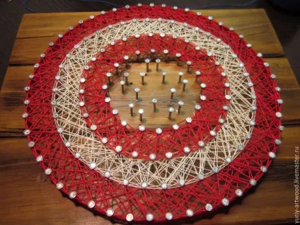 Щит капітана америка в техніці string art - ярмарок майстрів - ручна робота, handmade (string) Щит капітана америка в техніці string art - ярмарок майстрів - ручна робота, handmade