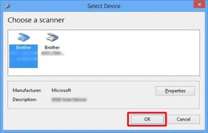 Сканування документа в windows - 8, brother