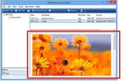 Сканування документа в windows - 8, brother