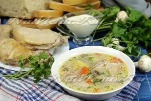 Вершковий суп з куркою і грибами печерицями, рецепт з фото