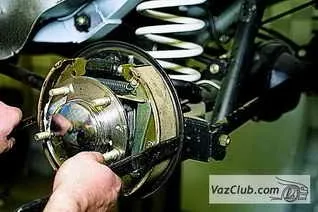 Зняття і установка задніх гальмівних колодок нива 2121, нива 2131