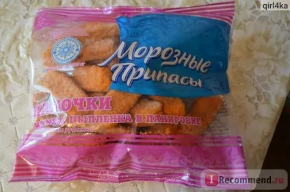 Напівфабрикат рубаний морозні припаси палички з м'яса курчати в паніровці - «морозні припаси (припаси) Напівфабрикат рубаний морозні припаси палички з м'яса курчати в паніровці - «морозні припаси