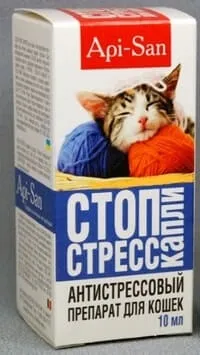 Стоп-стрес для кішок, апі-сан (краплі і таблетки)