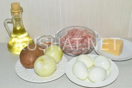 Стіжки з фаршу з картоплею і сиром (картоплею) Стіжки з фаршу з картоплею і сиром