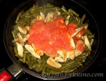 Стручкова квасоля з куркою