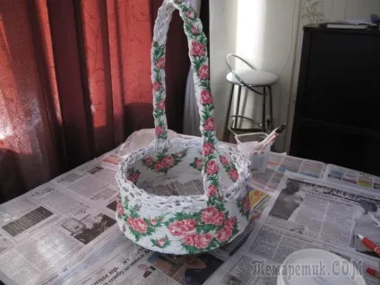 Весільна корзина з живими квітами, своїми (корзина) Весільна корзина з живими квітами, своїми