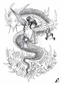 Тату дракони (ескізи, фото, значення), tattoofotos