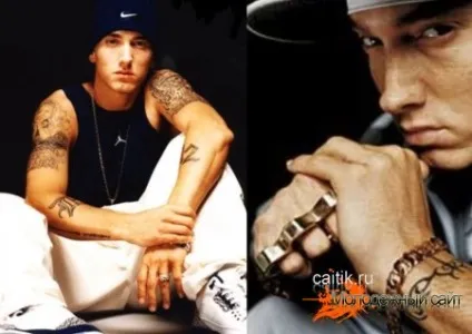 Татуювання eminem фотографії всіх тату і їх значення