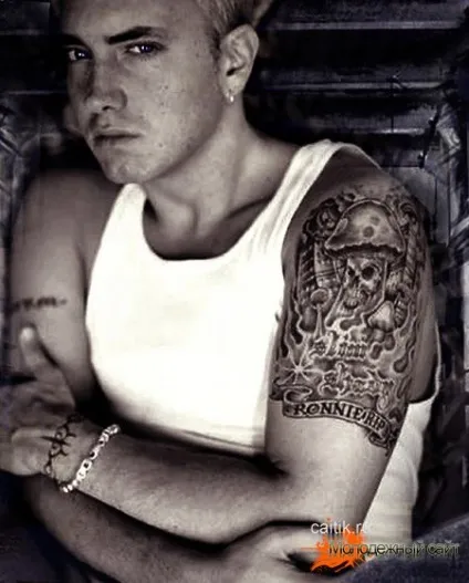 Татуювання eminem фотографії всіх тату і їх значення