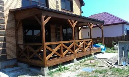 Тераса на дачі домашній комфорт на лоні природи, nasha besedka (терас прибудованих дому) Тераса на дачі домашній комфорт на лоні природи, nasha besedka