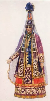 Традиційне вбрання казахської нареченої (подорожі по Україні) Традиційне вбрання казахської нареченої