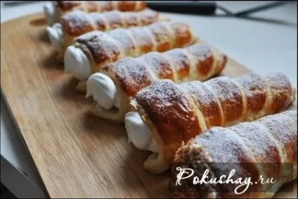 Трубочки з білковим кремом, рецепт з фото (рецепт) Трубочки з білковим кремом, рецепт з фото