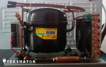 Пристрій компресора холодильника