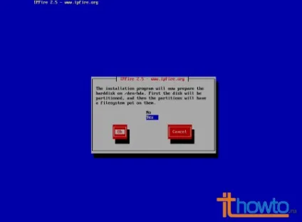 Установка ipfire linux