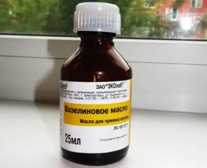 Вазелінове масло при запорах інструкція із застосування