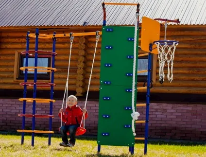 Дитячий спортивний комплекс для дачі місце для відпочинку дитини (спортивний) Дитячий спортивний комплекс для дачі місце для відпочинку дитини