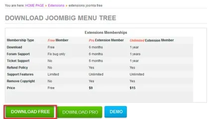 Вертикальне меню для joomla 3