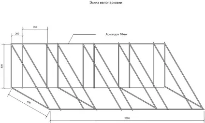 Велопарковки розміри, креслення - як зробити своїми руками (своїми) Велопарковки розміри, креслення - як зробити своїми руками