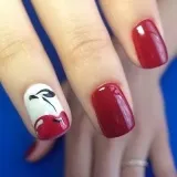 Вишні на нігтях (фото ідей дизайну)