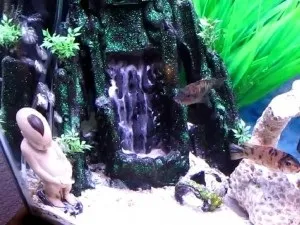 Водоспад в акваріумі своїми руками 1 (акваріума своїми руками) Водоспад в акваріумі своїми руками 1