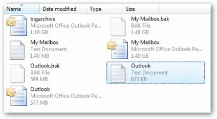 Відновлення файлу особистих папок outlook (pst), код по шматочках (папок) Відновлення файлу особистих папок outlook (pst), код по шматочках
