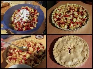 Яблучний пай з корицею, лимонним соком, згущеним молоком (соком) Яблучний пай з корицею, лимонним соком, згущеним молоком