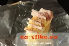 Запечена картопля зі свинячим салом у фользі - рецепт з фото (салом) Запечена картопля зі свинячим салом у фользі - рецепт з фото