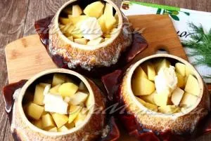 Печеня зі свинини з картоплею і солоними огірками рецепт з фото в духовці