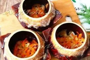 Печеня зі свинини з картоплею і солоними огірками рецепт з фото в духовці