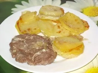 Печеня з фаршу з картоплею (Печеня фаршу картоплею) Печеня з фаршу з картоплею