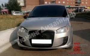 Бампер передній - я робот - для лади калина або ВАЗ 1117, 1118, 1119 під сітку, тюнінг-дизайн (робот) Бампер передній - я робот - для лади калина або ВАЗ 1117, 1118, 1119 під сітку, тюнінг-дизайн