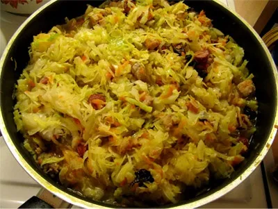 Бігус (тушкована капуста з м'ясом) (рецепт) Бігус (тушкована капуста з м'ясом)