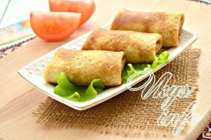 Млинці з шинкою і сиром рецепт з фото (сир) Млинці з шинкою і сиром рецепт з фото