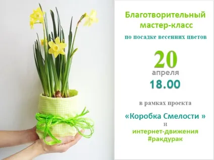 Благодійний майстер-клас з посадки весняних квітів (весняних) Благодійний майстер-клас з посадки весняних квітів