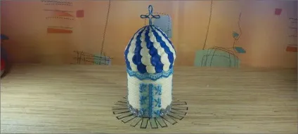 Церква з пластикової пляшки виріб в школу (пластикової) Церква з пластикової пляшки виріб в школу