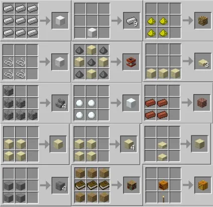 Що можна зробити в майнкрафт або рецепти minecraft (зробити) Що можна зробити в майнкрафт або рецепти minecraft