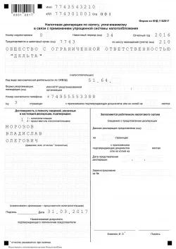Декларація з ССО в 2016 році зразок заповнення (податкова декларація подається) Декларація з ССО в 2016 році зразок заповнення