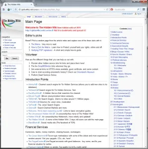 Deep web, hidden wiki