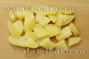 Данська картопляний салат з шинкою (огірок) Данська картопляний салат з шинкою