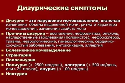 Дизуричні розлади симптоми і причини виникнення (причини) Дизуричні розлади симптоми і причини виникнення