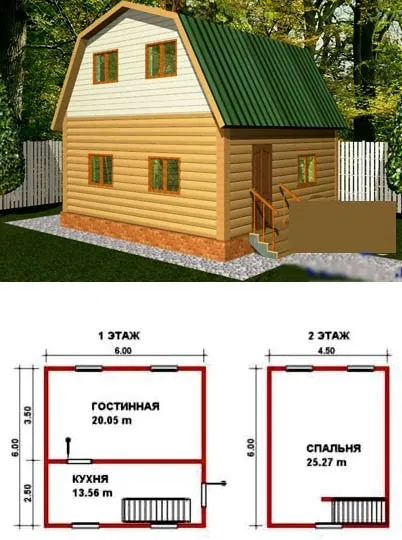 Двоповерхові дачні дерев'яні побутівки фото і особливості будівництва (битовки) Двоповерхові дачні дерев'яні побутівки фото і особливості будівництва