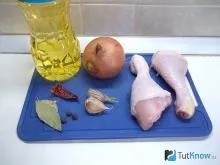 Рецепт тушкована куряча гомілка (куряча) Рецепт тушкована куряча гомілка