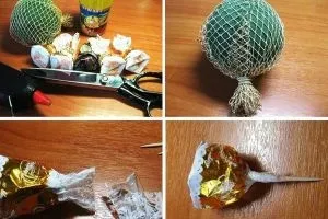 Футбольний м'яч з цукерок